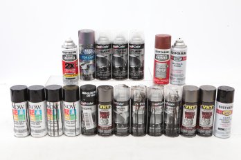 Large Lot Of Assorted Spray Paint