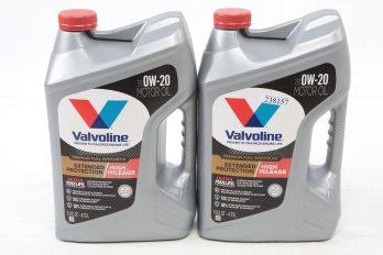 2 Valvoline Full Synthetic Extended Protection High Mileage 0W-20 Motor Oil 5QT