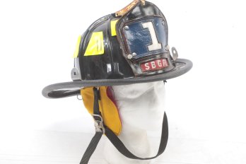 Vintage Firefighter Helmet From SOUTH BLOOMING GROVE Fire Department Monroe NY Made By Cairns & Co.