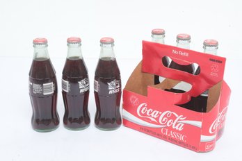 1993 Inaugural Winston Cup 300 NHIS Coca-Cola 6-Pack Bottles Unopened