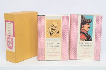 Knopf Alfred Portrait Publisher 1915-1965, Typophiles, Borzoi Imprint, Reminiscences Reflections, Two Volumes