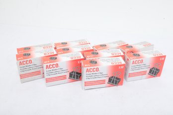 10 New Boxes Acco Large Binder 2' Clips