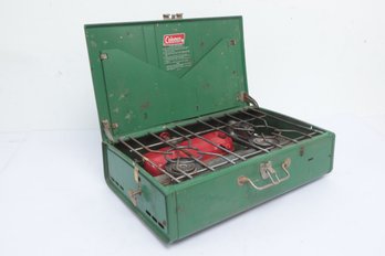 1965 Vintage Coleman 413G Dual Burner Camp Camping Stove