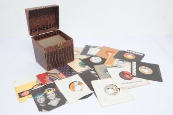 Vintage 45 Case W/Contents