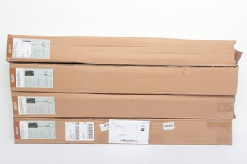 4pc Auray SS-47S Height-Adjustable Medium-Height Steel Speaker Stand With Tripod Base