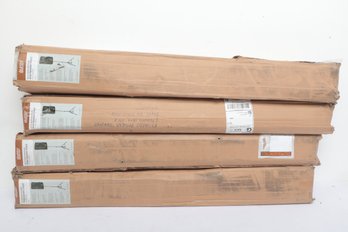 4pc Auray SS-47S Height-Adjustable Medium-Height Steel Speaker Stand With Tripod Base