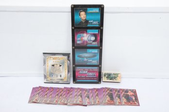Mixed Lot Ringside Boxing Set 1999 Metal Set Of 3 Cards Star Trek Sealed Vintage Car Set