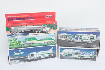 Grouping Of Vintage Hess, BP & Mobil Trucks