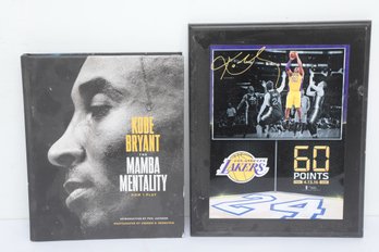 Kobe Bryant Memorabilia Lot: Book & Plaque