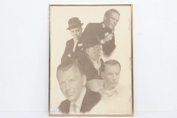 Framed Frank Sinatra Print By Chaplan - 18 1/4' X 24 1/4'