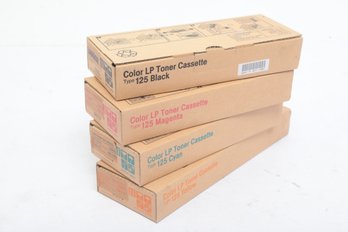 4pc Lanier Color LP Toner Cassettes For LP020c Black, Yellow, Magenta And Cyan