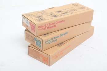 3pc Lanier Color LP Toner Cassettes For LP020c Yellow, Magenta And Cyan