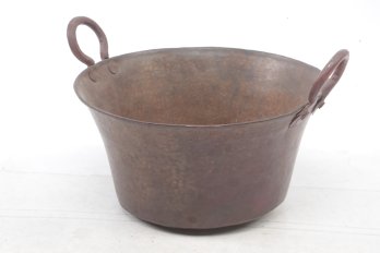 Vintage Hammered Copper Maple Syrup Kettle Pot Cauldron