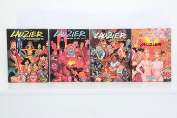 Lauzier Tranches De Vie Tomes 1 2 3 Plus Zizi Et Peter Panpan Four Volumes French Bande Dessinee Adult