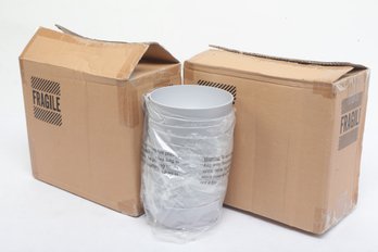 2 Boxes New Gray Room Essentials Plastic Bowls