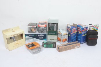 Assorted NOS Mrchandise W/ Oil Filters, Toner Cartridges, Home Hardware, Etc.