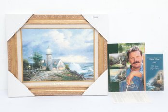 A Light In The Storm Thomas Kinkade Painting W/ COA