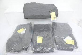 4 New Pairs Large Gray Snow Pants Sealed In Plastic With Tags