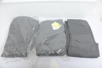 3 New Pairs Large Gray Snow Pants Sealed In Plastic With Tags