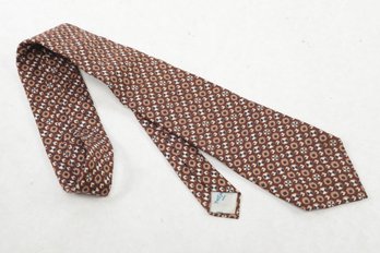 Yves Saint Laurent Vintage Neck Tie All Silk Browns & Tans