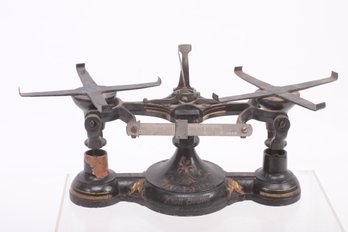 Antique Fairbanks Scale Base W/Gold Guilted Detail