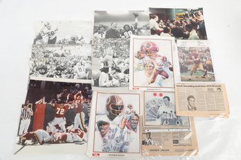 Dr Pepper Washington Redskins 3 Posters Back Field Receivers & Defensive Backs 11x14' 1984 Aikins Art Plus