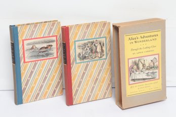 . Alices Adventures In Wonderland & Through The Lookingglass Lewis Carroll Tenniel Kredel 1946 Random House Set