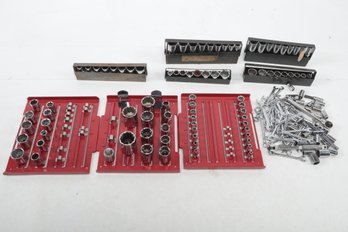 Grouping Of Assorted Craftsmen Sockets & Small Wrenches