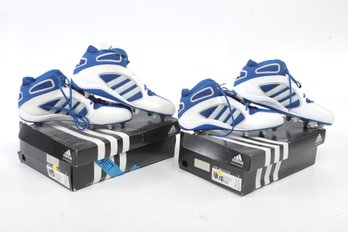 (2) Pairs Of Mens Adidas Defense Lax D Mid Lacrosse Cleats (11 1/2 & 13)