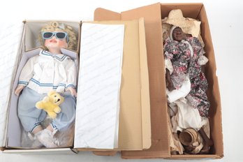 Daddy's Long Legs 'Nettie' Doll & Heritage Dolls 'Michelle' Doll By Virginia Elrlich Turner