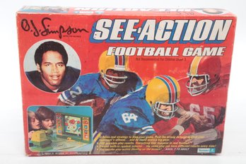 Vintage O.J. Simpson 'See-Action' Football Game