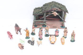 Vintage Christmas Nativity Set