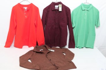 .group Of Four Men's Shirts New With Tags   Size M And L