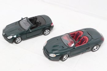 Two Vintage 1/18 Diecast Collectible Cars