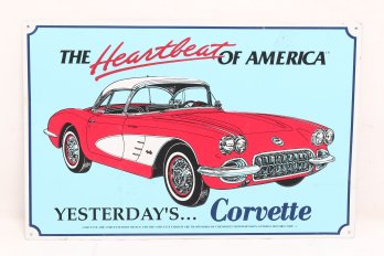 Vintage Metal Chevrolet Advertising Sign