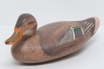 Vintage 1970's Clarence Titbird Bauer Duck Decoy