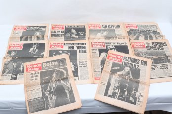 Lot Of 10 Vintage 1972 Melody Maker Magazines
