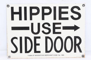 Vintage Metal Porcelain Sign