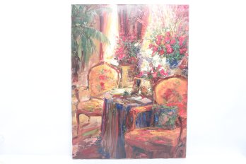 Stephen Shortridge Artist Signed Limited Edition Embellished Serigraph On Canvas Huge 40' X 30'