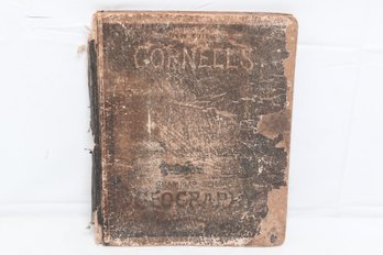Antique Circa 1868 Cornells School Atlas