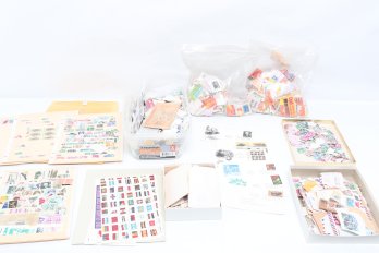 Large Group Of Vintage Post Stamps