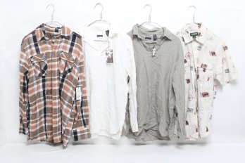 4 Men's Shirts New With Tags Size M And S