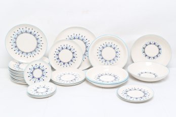 Set  Of Vintage Mid Century Swiss Alpine Chalet Dishes