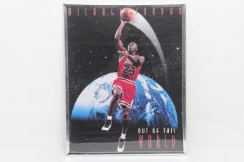 Vintage 1990's Michael Jordan Out Of This World Poster