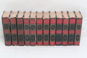 Set Of 12 Antique Charles Dickens Classics