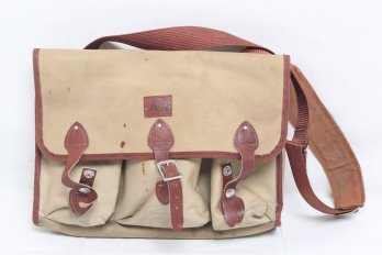 Leica Leather And Canvas Vintage Camera Bag Leitz
