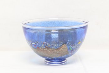 Bertil Vallien Kosta Boda Art Glass Bowl