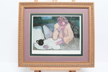 Barbara A. Wood Signed Limited Edition Framed Lithograph 17.75' X 15.25'
