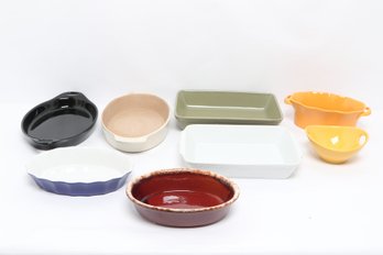 Mixed Brand Ceramic Bakeware Lot HP Co Oven Proof BIA Stoneware