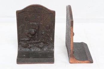 Great Antique Copper Bookends